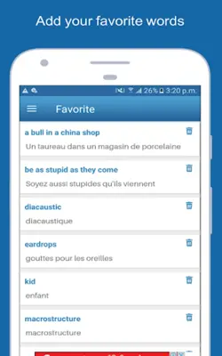 English To French Dictionary android App screenshot 9