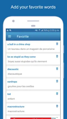 English To French Dictionary android App screenshot 2